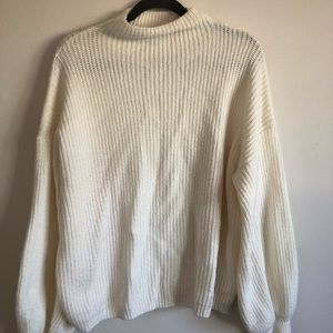 Winter White Mock Neck Sweater